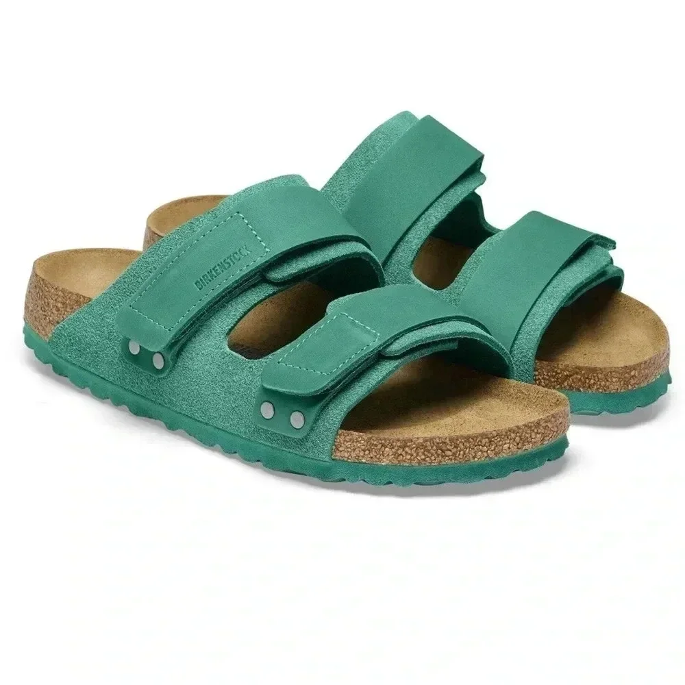NWT BIRKENSTOCK Uji Nubuck Sandals! Birkenstock Uji black suede/nubuck main image 4